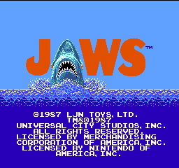 Jaws (USA) Title Screen